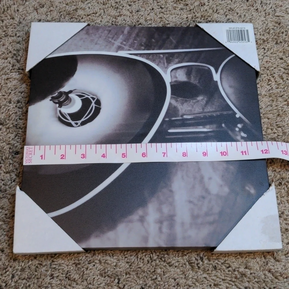 NWT 🔆Art Deco 12x12 Modern Canvas Sunglass Reflection | Black & White